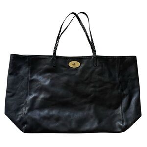 Mulberry Bayswater Large Black Leather Tote